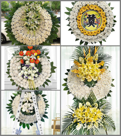 安徽六安市金寨县白塔畈镇龚店村花圈速递